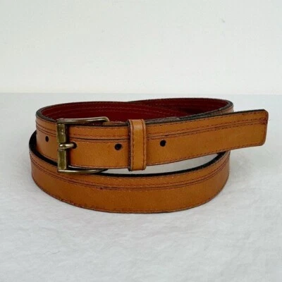 Cinturón de cuero marrón tostado vintage Levi's Foto 1 de 4