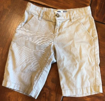Old Navy Beige/Khaki  Flat Front Uniform Shorts Size 10 Kid-Girl 's  - Image 1 of 4