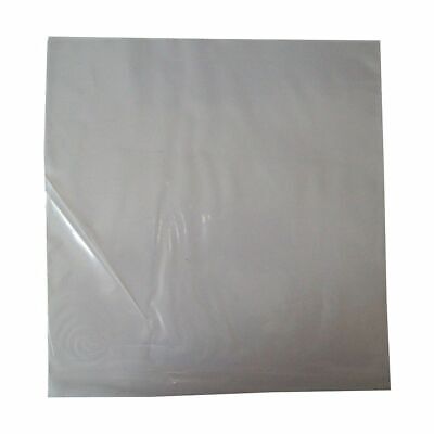 50 X 12  Record Polythene Sleeves 250 Gauge Clear Plastic Vinyl Covers Bags • 13.10£