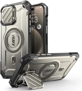 Para iPhone 15 Pro Max, SUPCASE Funda con Soporte Multifunción Cámara Cubierta Antigolpes - Imagen 1 de 28