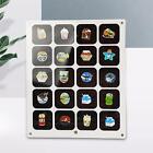 Acrylic Pin Collection Display Organizer, Pin Display Case, Clear Dustproof Wall