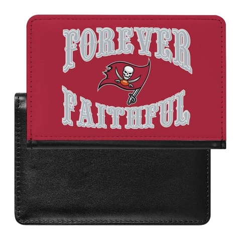 Forever Faithful Tampa Bay Buccaneers Passport Holder Protector Cover Wallets Cover