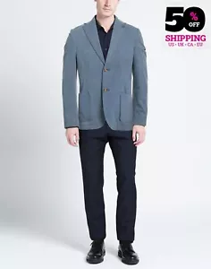 RRP€361 DANIELE ALESSANDRINI Blazer Jacket IT48 US38 M Garment Dye Made in Italy - Imagen 1 de 8