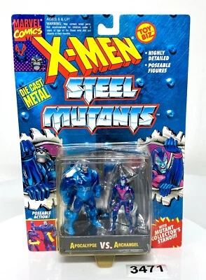 X-Men Steel Mutants Apocalypse vs Archangel Die Cast Metal ToyBiz 1994 Foto 1 de 4
