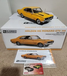 1:18 Classic Carlectables Holden HG GTS 350 Monaro Coupe Indy Orange #18834 - Picture 1 of 11
