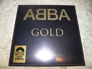 ABBA - Gold 2LP 180g GOLD COLOURED VINYL HMV Exclusive 2018 MINT NEW SEALED - Picture 1 of 2
