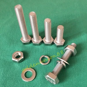 4 Stück M10x30/40/50/60 mm 1,5 mm Steigung Glatt Sechskantschraube Außensechskantschraube SUS304 - Bild 1 von 15