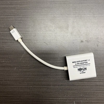 TRIPP LITE Mini Display Port 1.2 to DVI Adapter Model: P137-06N-DVI-V2 - Image 1 of 3