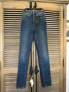 NWT Saint Laurent Skinny Leg High Waist Jeans SZ 24 Retail: $690 - Picture 1 of 16