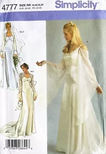 Simplicity Misses' Bridal Gown,Shrug,Bag Pattern 4777 Size 14-20 UNCUT - Picture 1 of 3