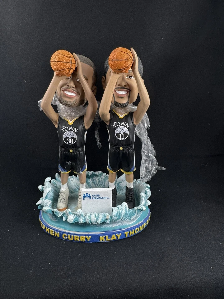 Golden State Warriors Sga Splash Bros Steph Curry Klay Thompson Bobblehead Foto 1 de 1