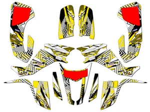 2003-2008 LTZ 400 MAYHEM Yellow Senge Graphics Kit Compatible with Suzuki - Picture 1 of 7