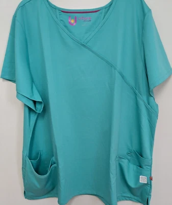 Urbane Ultimate Scrub Top, Sz. 3XL #9577, Crosssover Neck Line, Color ~ GTUAH - Image 1 of 4