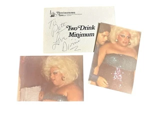 Divine Autograph Signed Event Flyer w/ Candid Photos! John Waters Pink Flamingo! - Picture 1 of 5