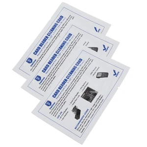 As 50pcs Credit Card Reader Cleaner POS Swipe Terminal Cleaning Cards For ATM - Picture 1 of 22