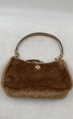 Kate Spade New York Womens Kayla Brown Fur Detachable Strap Shoulder Purse - Image 1 of 4