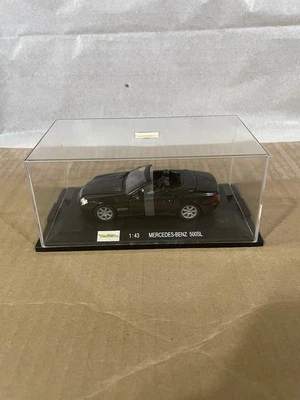 Coche diecast Darda escala 1:43 negro Mercedes-Benz 500SL con estuche Foto 1 de 4