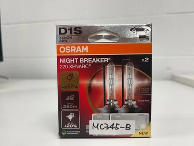 Tried-on: OSRAM D1S Night Breaker 220 Xenarc HID Xenon Bulbs 66140XN2 35W DOT 2x - Image 1 of 4