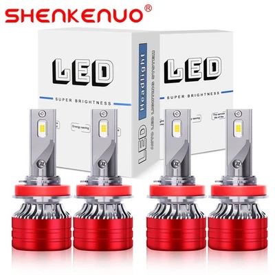 For Pontiac G6 2005 2006 2007-2010 -4x 6000K WHITE LED Headlight Bulb Hi/Lo Beam - Изображение 1 из 4