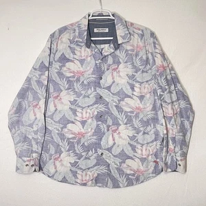Camisa Tommy Bahama Coastline Cord Abotonada Pana Floral Hawaiana Para Hombres L - Imagen 1 de 11