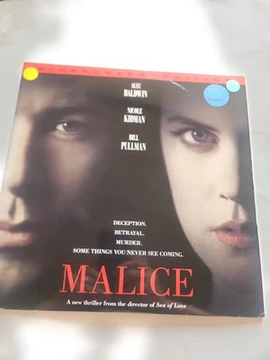 Malice Laserdisc 1994 Alec Baldwin Stars VG Condition RA1 - Image 1 of 4