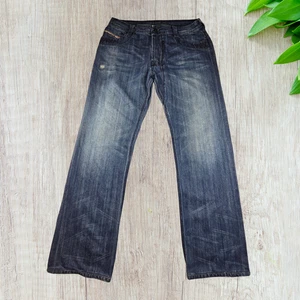 Diesel Jeans Timmen Straight Fit Mens W34 L32 Blue Mid Rise Vintage Italy - Picture 1 of 11