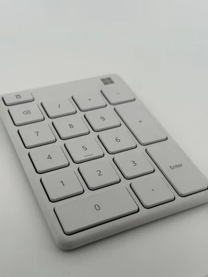 Microsoft Number Pad Glacier Standalone 10-Key White Bluetooth Pad - Image 1 of 2
