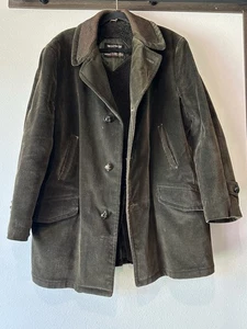 VTG 1960’s Sears The Country Coat Corduroy Overcoat Men’s Size 44 Reg - Picture 1 of 11
