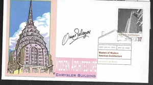 CHRYSLER BUILDING MODERN AMERICAN ARCHITECTURE 2005 SIGNED SALAZAR CACHET FDC - Picture 1 of 1