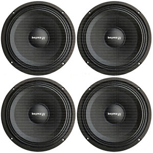 4 Beyma 8MFE 8" inch Mid-Bass/Midrange Speakers Woofers Driver 8M/FE 100W RMS ea