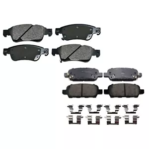 Akebono ProACT Front Rear Ceramic Disc Brake Pad Kit For G35 G37 Q60 HV36 CV36 - Picture 1 of 1