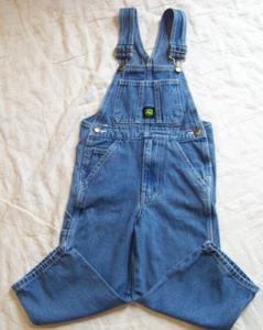 Youth John Deere Denim Overalls - Size 5 Reg - Picture 1 of 9
