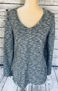 J Crew Mercantile Women’s Medium Sweater Heather Gray Long Sleeves V Neck Knit  - Picture 1 of 11