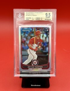 2012 Bowman Chrome Bryce Harper Rookie Refractor 🔥 216/300 BGS 9.5 GEM MINT RC