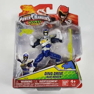 FIGURA AZUL RANGER DINO DRIVE CARGA MMPR POWER RANGERS MOSC BANDAI 2015 RARA - Imagen 1 de 5