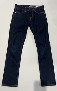 Volcom Men's Navy Zip Fly 5 Pocket 2x4 Skinny Tapered Denim Jeans Size W28 - Picture 1 of 7