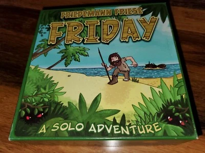 Ultra rare Made in Germany Friedmann Friese Friday solo adv. Rio Grande Games  - Image 1 of 4