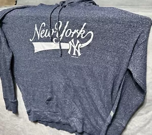 Felpa con cappuccio New York Yankees donna taglia S portellone AE leggera blu navy oversize - Foto 1 di 4