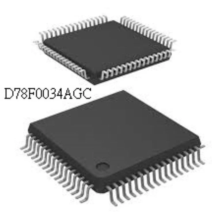 NEC D78F0034AGC QFP64 8-BIT SINGLE-CHIP MICROCONTROLLER RH - Image 1 of 1