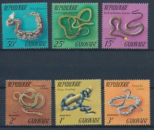 [BIN21848] Gabon Snakes good set very fine MNH stamps