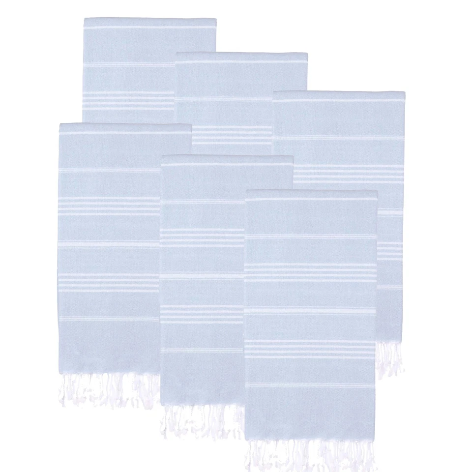 Набор из 6 турецких пляжных полотенец (38 x 71 дюйм) | 100% хлопок очень большое турецкое полотенце - Изображение 1 из 4