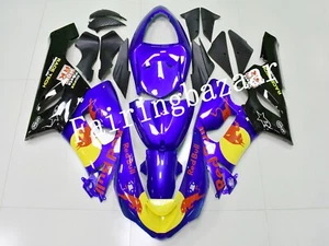Fit for 2005 2006 ZX6R 636 Blue Bull Black Yellow Red ABS Injection Fairing Kit - Foto 1 di 7