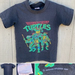 Vintage Teenage Mutant Ninja Turtles T-Shirt c Mirage Studios 1990 Single Stitch - Picture 1 of 12