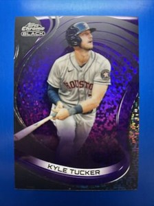 2022 Topps Chrome Black KYLE TUCKER Purple Refractor SSP 134/150 👀⚾️🔥