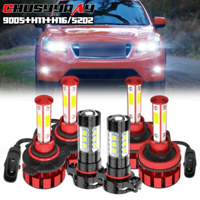 Комбинированные 6 светодиодных противотуманных фар дальнего/низкого света для Subaru XV Crosstrek 2013-2014 годов выпуска - Изображение 1 из 4