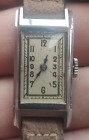 Vintage men's Art Deco NOS Bernard hand-winding watch tank case small size
