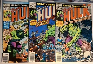 The Incredible Hulk #217 219 & 222 (Marvel, 1977) Newsstand - 3 Book Lot - VF - Picture 1 of 10
