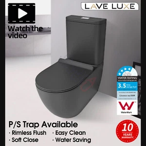 Wall Faced Toilet Suite Tornado Rimless Dual Flush Soft Close Seat Watermark - Picture 1 of 5