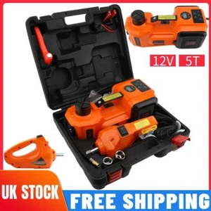 5 Ton Hydraulic Floor Jack Car Jack Kit 5 Ton DC12V Electric Hydraulic Jack Lift - Picture 1 of 21