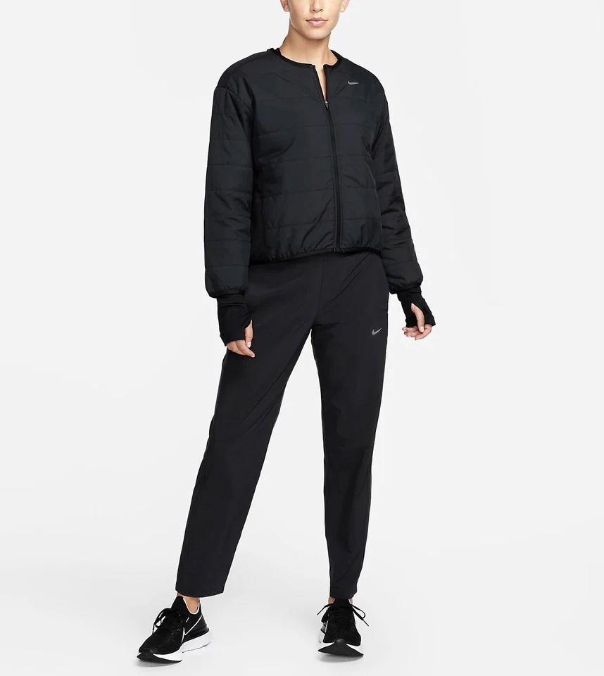 Nike Therma Fit ADV Jacket Quilted Womens Medium Black FB7511 010